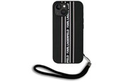 Mobiel - Covers & Cases - Karl Lagerfeld Saffiano Athleisure Stripes Cord iPhone 15 Case - Pink - 3666339254742