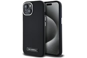 Mobiel - Covers & Cases - Karl Lagerfeld FW Metal Plate MagSafe iPhone 15 Case - Black - 3666339254889