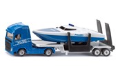 Speelgoedauto - SIKU 1:87 Volvo Truck With Boat - 1757