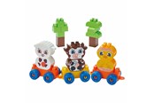 Bouw-/constructiekits - Abrick Ecoiffier Farm Animals Block Train - 250 pieces. - 1369