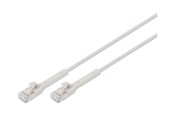 Netwerk - kabel - DIGITUS patch cable - 30 cm - grey - Grijs - DK-1632-A-003B