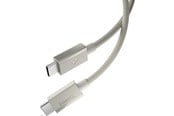USB-kabel - Spigen Essential USB-C to USB-C 60W Fabric Cable - 1.5m - Natural Titanium - ACA10419