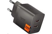 Mobiel - Adapters & Opladers - Spigen Essential 47W Wall Charger | 2x USB-C | Gunmetal - ACH10450