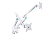 Muurbevestigingen, AV-bevestigingen & AV-meubels - DIGITUS mounting kit - for 2 curved / flat panels - 2 x 10 kg - white - Max 20 kg - recommended for 35 " - DA-90472