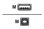 USB-kabel - Sharkoon - USB cable - USB Type B to USB - 5 m - 4044951015283