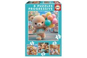 Puzzels - Educa 12-16-20-25 Teddy Bears In Park - 20500