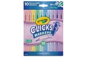 Creatief spelen - Crayola Clicks Retractable Markers 10 Pcs - Pastel - 58-8378