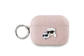 Mobiel - Overige accessoires - Karl Lagerfeld Monogram Karl & Choupette Head case for AirPods Pro 2 - pink - 3666339283704