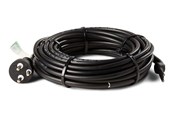 Kabels en draden - HEATCOM FrostSafe 13W/m verwarmingskabel met thermostaat & stekker met aarde, 45 meter - 43100450