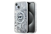 Mobiel - Covers & Cases - Karl Lagerfeld Liquid Glitter Choupette Head MagSafe Case for iPhone 15 Plus / 14 Plus - Transparent - 3666339285739