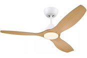 Lampen - Philips Olas Fan ceiling 52' 35W+24W WH&Wood - 929004750201