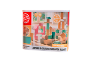 Houten speelgoed - Heros FSC® Bouwblokken – Zacht neutrale kleuren en natuurlijke houten blokken, 60 stuks - HE0024