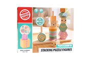 Houten speelgoed - Heros FSC® Play & Learn – Houten stapelfiguren (zacht neutrale/pastelkleuren) - HE0028