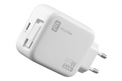Mobiel - Adapters & Opladers - CELLULAR line power adapter - retractable - 24 pin USB-C (female) 24 pin USB-C (male) - 65 Watt - ACHROLLUSBCGAN65WW