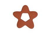 Speelgoed voor baby's - Filibabba Teether - Star natural rubber - rust - FI-PT018