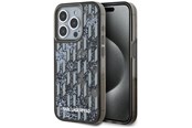 Mobiel - Covers & Cases - Karl Lagerfeld Liquide Glitter Monogram Gradient iPhone 15 Pro Case - Black - 3666339256166