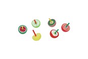 Speelgoed - Duckiez Wooden Spinning Top Fruit Theme - 8805
