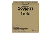 Katten - PURINA NESTLE GOURMET GOLD Pieces in sauce Mix of 4 flavors - wet cat food - 96x85g - 7613038543154