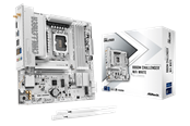 Moederbord - ASRock B860M Challenger WiFi White Moederbord - Intel B860 - Intel LGA1851 - DDR5 RAM - Micro-ATX - 90-MXBUQ0-A0UAYZ