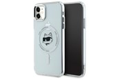 Mobiel - Covers & Cases - Karl Lagerfeld IML Metal Choupette Head MagSafe iPhone 11 Case - White - 3666339284084