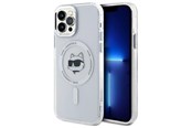 Mobiel - Covers & Cases - Karl Lagerfeld IML Metal Choupette Head MagSafe iPhone 12 Case - White - 3666339284091