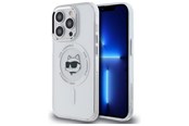 Mobiel - Covers & Cases - Karl Lagerfeld IML Metal Choupette Head MagSafe iPhone 14 Pro Case - White - 3666339284169