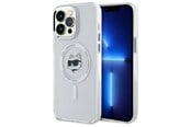 Mobiel - Covers & Cases - Karl Lagerfeld IML Metal Choupette Head MagSafe Case for iPhone 14 Pro Max - White - 3666339284176
