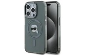 Mobiel - Covers & Cases - Karl Lagerfeld KLHMP15XHLSKIK iPhone 15 Pro Max 6.7" black/black hardcase IML Metal Karl Head MagSafe - 3666339284497