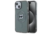 Mobiel - Covers & Cases - Karl Lagerfeld KLHMP15SHLSCHK iPhone 15 6.1" black/black hardcase IML Metal Choupette Head MagSafe - 3666339284602