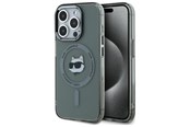 Mobiel - Covers & Cases - Karl Lagerfeld KLHMP15LHLSCHK iPhone 15 Pro 6.1" black/black hardcase IML Metal Choupette Head MagSafe - 3666339284626