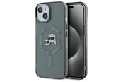 Mobiel - Covers & Cases - Karl Lagerfeld KLHMP15SHLSKCK iPhone 15 6.1" black/black hardcase IML Metal Karl&Choupette Head MagSafe - 3666339284749