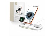 Mobiel - Adapters & Opladers - Tech-Protect A51 MagSafe 3in1 25W QI2.2 Wireless Charger - White - 5906302392971