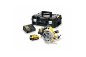 Cirkelzaag - Dewalt DCS570P2-QW Portable Circular Saw 18.4 cm yellow 5500 rpm. - DCS570P2-QW