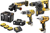 Gereedschap - Dewalt DCK428P3T-QW 10-piece power tool set - DCK428P3T-QW