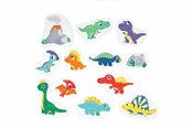 Speelgoed voor baby's - Edushape Dinosaur sjov til badet 13 dele - 19073