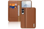 Mobiel - Covers & Cases - Dux Ducis Hivo Case for Samsung Galaxy S25 Edge with Flip and RFID Protection - Brown - 6971824157857