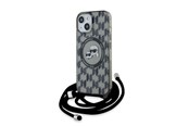 Mobiel - Covers & Cases - Karl Lagerfeld IML Crossbody Monogram Karl & Choupette Head MagSafe Case for iPhone 15 / 14 / 13 - Black - 3666339286422
