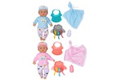 Dolls & Accessories - Micki Baby dukker Max & Mia 33 cm m/16 dele - 18333