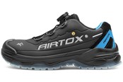 Veiligheidsuitrusting & Werkkleding - AIRTOX TX11 veiligheidsschoenen TX11 TransAm, Whitelayer spijkerbescherming, PRO smart lacing, zwart/blauw - Maat 45 - TX11_45