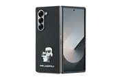 Mobiel - Covers & Cases - Karl Lagerfeld Saffiano Metal Pin Case for Samsung Galaxy Z Fold 6 - Black - 3666339322571