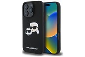 Mobiel - Covers & Cases - Karl Lagerfeld Silicone Case Heads Print MagSafe for iPhone 16 Pro Max - Black - 3666339319557