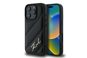 Mobiel - Covers & Cases - Karl Lagerfeld Quilted Signature iPhone 16 Pro Case - Black - 3666339294083