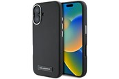 Mobiel - Covers & Cases - Karl Lagerfeld FW Metal Plate MagSafe iPhone 16 Plus Case - Black - 3666339318895