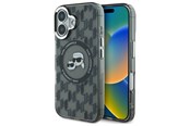 Mobiel - Covers & Cases - Karl Lagerfeld IML Monogram Karl & Choupette Head MagSafe iPhone 16 Case - Black - 3666339318369