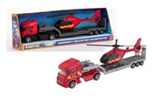 Speelgoedauto - Teamsterz Street Kings Die-cast Emergency Heli Transporter - 1400046HTI