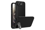 Mobiel - Covers & Cases - Nillkin CarboProp Magnetic Case with Camera Cover and Stand for iPhone 16e / 17e - Black - 6902048297111