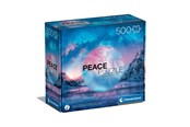 Puzzels - Clementoni Puzzle Peace Collection Light Blue 500 pieces 2D Puzzels - 35116