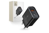 Mobiel - Adapters & Opladers - Tech-Protect C30W Mains Charger USB-C PD 30W / USB-A QC 3.0 - Black - 9589046926808
