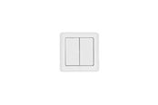 Smart Home - Shelly BLU Wall Switch 4 ZB DK White - Platte wandschakelaar op batterijen voor opbouwmontage - Shelly_B_WS_4_ZB_DK