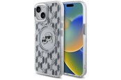 Mobiel - Covers & Cases - Karl Lagerfeld IML Monogram Karl & Choupette Head MagSafe iPhone 15 Case - Clear - 3666339285302